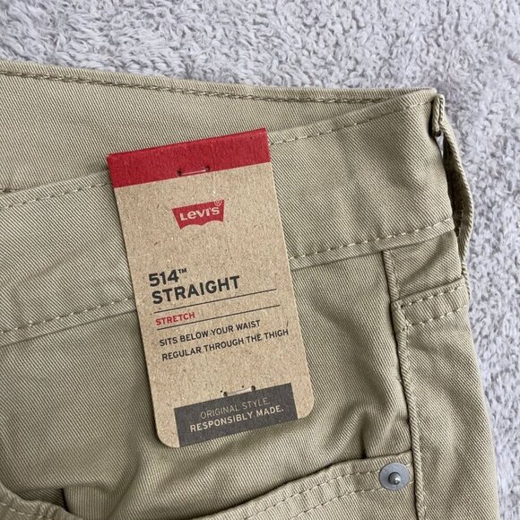 NEW Levis 514 Men's 34x32 Straight Stretch Chino Pants - Picture 8 of 9